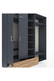 Kronos Dolap 12 Raflı 2 Çekmeceli 2 Askılı 220x59x243 - S784M046V18C