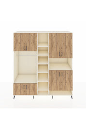 Kronos Dolap 18 Raflı 8 Kapaklı Tek Askılı 220x59x243 Aytaşı-Çam/Aytaşı