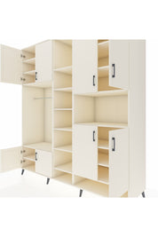 Kronos Dolap 18 Raflı 8 Kapaklı Tek Askılı 220x59x243 Aytaşı-Aytaşı/Aytaşı