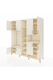 Kronos Dolap 18 Raflı 8 Kapaklı Tek Askılı 220x59x243 Aytaşı-Aytaşı/Aytaşı