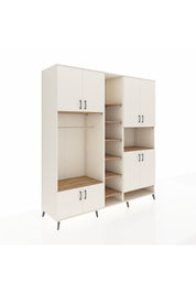 Kronos Dolap 18 Raflı 8 Kapaklı Tek Askılı 220x59x243 Aytaşı-Aytaşı/Çam