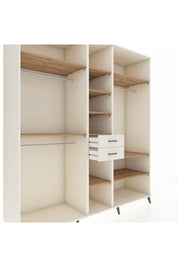 Kronos Dolap 10 Raflı 2 Çekmeceli 3 Askılı 220x59x243 Aytaşı-Çam/Aytaşı