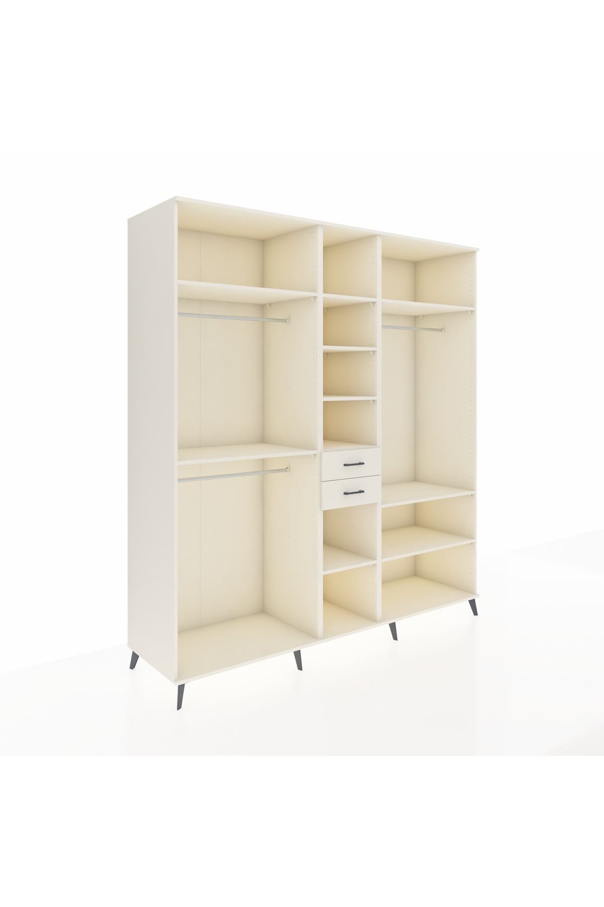 Kronos Dolap 10 Raflı 2 Çekmeceli 3 Askılı 220x59x243 Aytaşı-Aytaşı/Aytaşı