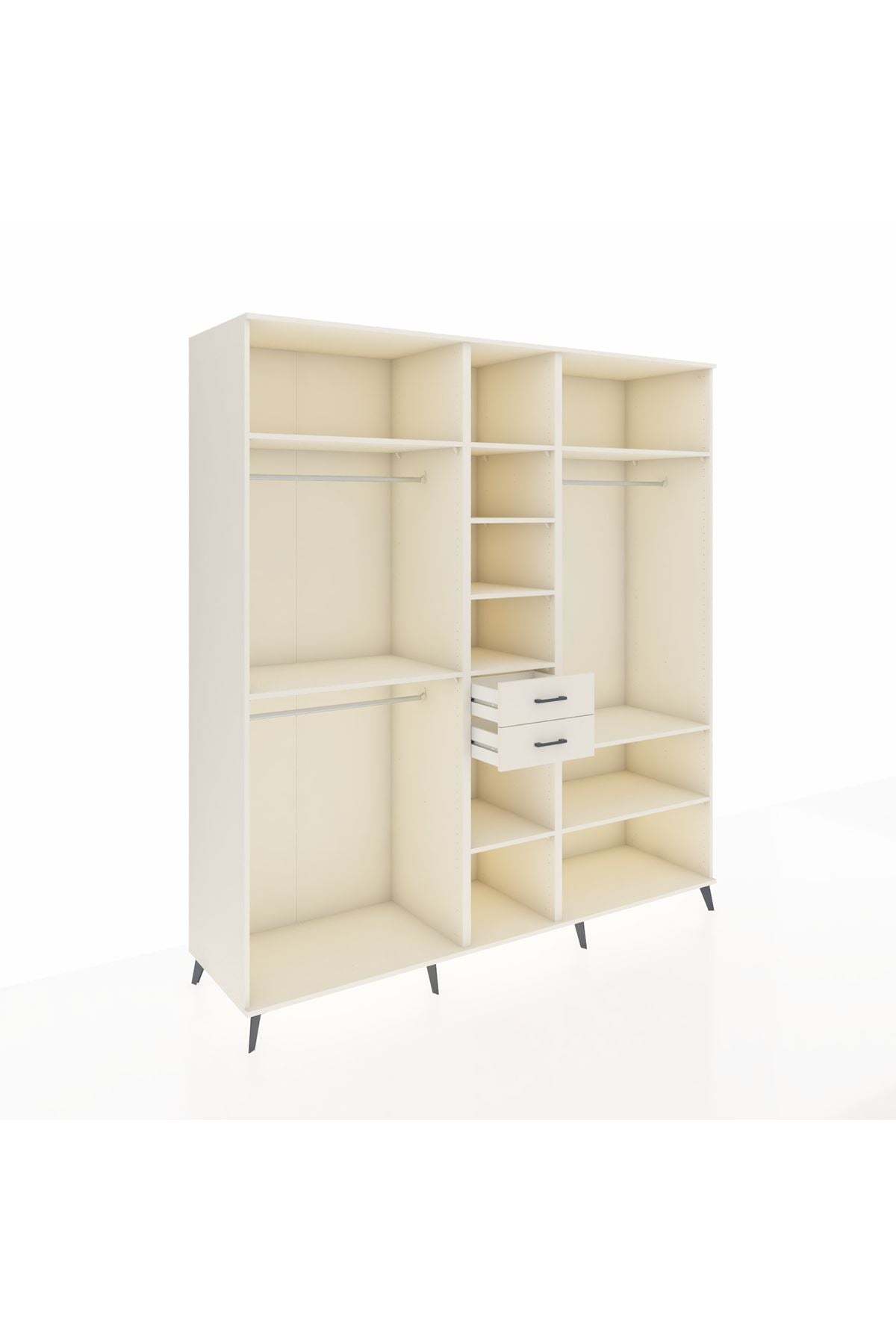 Kronos Dolap 10 Raflı 2 Çekmeceli 3 Askılı 220x59x243 Aytaşı-Aytaşı/Aytaşı