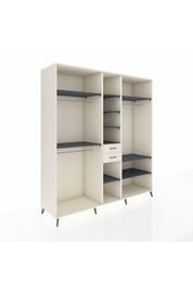 Kronos Dolap 10 Raflı 2 Çekmeceli 3 Askılı 220x59x243 Aytaşı-Antrasit/Aytaşı