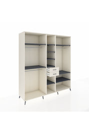 Kronos Dolap 10 Raflı 2 Çekmeceli 3 Askılı 220x59x243 Aytaşı-Antrasit/Aytaşı