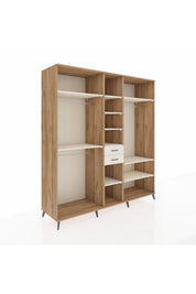 Kronos Dolap 10 Raflı 2 Çekmeceli 3 Askılı 220x59x243 Çam-Aytaşı/Aytaşı