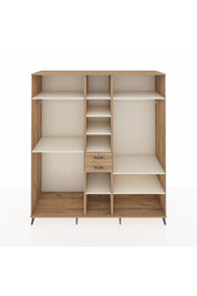 Kronos Dolap 10 Raflı 2 Çekmeceli 3 Askılı 220x59x243 Çam-Aytaşı/Çam