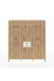 Kronos Dolap 10 Raflı 2 Çekmeceli 3 Askılı 220x59x243 Aytaşı-Çam/Aytaşı