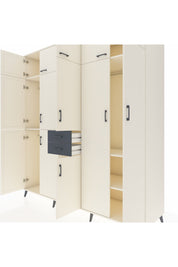 Kronos Dolap 10 Raflı 2 Çekmeceli 3 Askılı 220x59x243 Aytaşı-Aytaşı/Antrasit