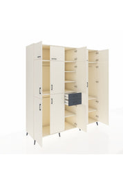 Kronos Dolap 10 Raflı 2 Çekmeceli 3 Askılı 220x59x243 Aytaşı-Aytaşı/Antrasit