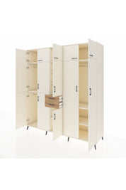 Kronos Dolap 10 Raflı 2 Çekmeceli 3 Askılı 220x59x243 Aytaşı-Aytaşı/Çam