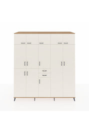 Kronos Dolap 10 Raflı 2 Çekmeceli 3 Askılı 220x59x243 Çam-Aytaşı/Aytaşı