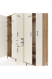 Kronos Dolap 10 Raflı 2 Çekmeceli 3 Askılı 220x59x243 Çam-Aytaşı/Aytaşı