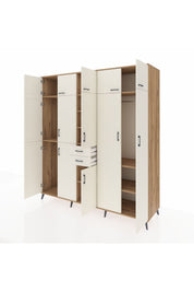 Kronos Dolap 10 Raflı 2 Çekmeceli 3 Askılı 220x59x243 Çam-Aytaşı/Aytaşı