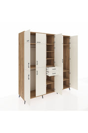 Kronos Dolap 10 Raflı 2 Çekmeceli 3 Askılı 220x59x243 Çam-Aytaşı/Aytaşı