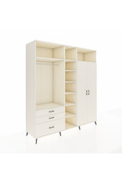 Kronos Dolap 10 Raflı 3 Çekmeceli 2 Askılı 220x59x243 Aytaşı-Aytaşı/Aytaşı