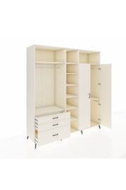 Kronos Dolap 10 Raflı 3 Çekmeceli 2 Askılı 220x59x243 Aytaşı-Aytaşı/Aytaşı