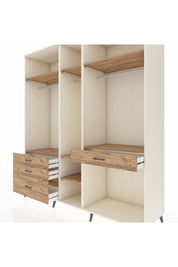Kronos Dolap 7 Raflı 4 Çekmeceli 3 Askılı 220x59x243 - S784M057V03C