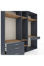 Kronos Dolap 7 Raflı 4 Çekmeceli 3 Askılı 220x59x243 - S784M057V11C