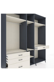 Kronos Dolap 7 Raflı 4 Çekmeceli 3 Askılı 220x59x243 - S784M057V13C