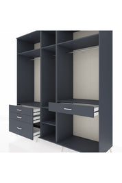 Kronos Dolap 7 Raflı 4 Çekmeceli 3 Askılı 220x59x243 - S784M057V17C
