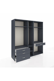 Kronos Dolap 7 Raflı 4 Çekmeceli 3 Askılı 220x59x243 - S784M057V17C