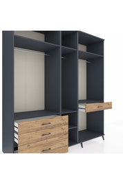Kronos Dolap 7 Raflı 4 Çekmeceli 3 Askılı 220x59x243 - S784M057V18C