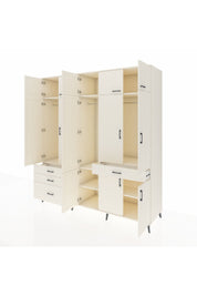 Kronos Dolap 8 Raflı 4 Çekmeceli 3 Askılı 220x59x243 Aytaşı-Aytaşı/Aytaşı