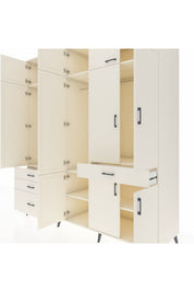 Kronos Dolap 8 Raflı 4 Çekmeceli 3 Askılı 220x59x243 Aytaşı-Aytaşı/Aytaşı