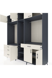 Kronos Dolap 8 Raflı 4 Çekmeceli 3 Askılı 220x59x243 - S784M059V13C
