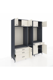Kronos Dolap 8 Raflı 4 Çekmeceli 3 Askılı 220x59x243 - S784M059V13C