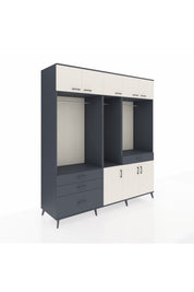 Kronos Dolap 8 Raflı 4 Çekmeceli 3 Askılı 220x59x243 - S784M059V14C