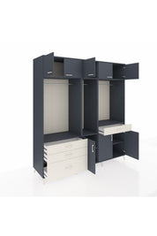 Kronos Dolap 8 Raflı 4 Çekmeceli 3 Askılı 220x59x243 - S784M059V16C