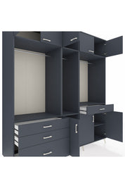 Kronos Dolap 8 Raflı 4 Çekmeceli 3 Askılı 220x59x243 - S784M059V17C