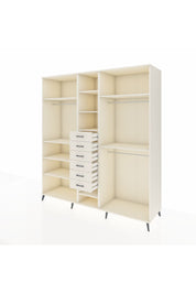 Kronos Dolap 10 Raflı 6 Çekmeceli 3 Askılı 220x59x243 Aytaşı-Aytaşı/Aytaşı