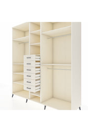 Kronos Dolap 10 Raflı 6 Çekmeceli 3 Askılı 220x59x243 Aytaşı-Aytaşı/Aytaşı