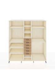 Kronos Dolap 10 Raflı 6 Çekmeceli 3 Askılı 220x59x243 Aytaşı-Aytaşı/Çam