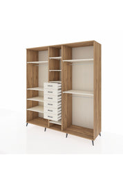 Kronos Dolap 10 Raflı 6 Çekmeceli 3 Askılı 220x59x243 Çam-Aytaşı/Aytaşı