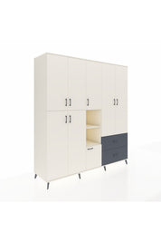 Kronos Dolap 12 Raflı 2 Çekmeceli Tek Askılı 220x59x243 - S784M063V05C