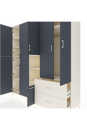 Kronos Dolap 12 Raflı 2 Çekmeceli Tek Askılı 220x59x243 - S784M063V07C