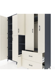 Kronos Dolap 12 Raflı 2 Çekmeceli Tek Askılı 220x59x243 - S784M063V13C