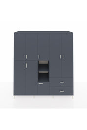 Kronos Dolap 12 Raflı 2 Çekmeceli Tek Askılı 220x59x243 - S784M063V17C