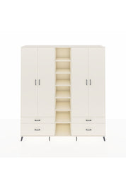 Hyperion Dolap 12 Raflı 4 Çekmeceli 2 Askılı 220x44x243 - S553M001V04B