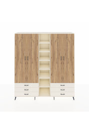 Hyperion Dolap 13 Raflı 6 Çekmeceli 2 Askılı 220x44x243 - S553M002V01B