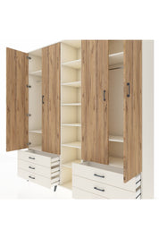 Hyperion Dolap 13 Raflı 6 Çekmeceli 2 Askılı 220x44x243 - S553M002V01B