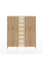 Hyperion Dolap 13 Raflı 6 Çekmeceli 2 Askılı 220x44x243 - S553M002V03B