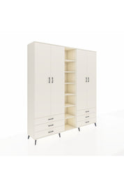 Hyperion Dolap 13 Raflı 6 Çekmeceli 2 Askılı 220x44x243 - S553M002V04B