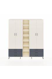 Hyperion Dolap 13 Raflı 6 Çekmeceli 2 Askılı 220x44x243 - S553M002V05B