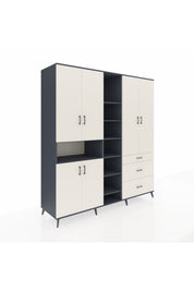 Kronos Dolap 13 Raflı 3 Çekmeceli 6 Kapaklı 220x59x243 - S784M065V13C